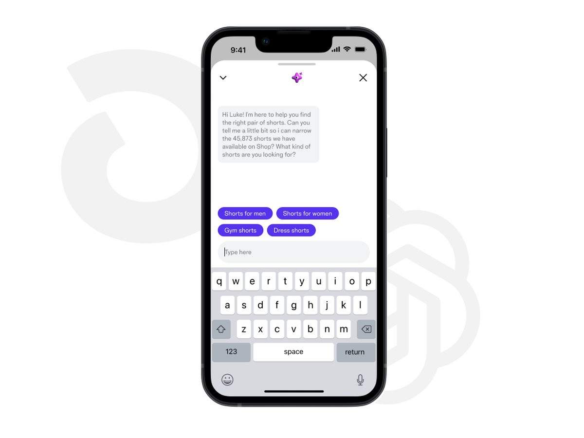 Shopé, the AI shopping assistant in the Shop app